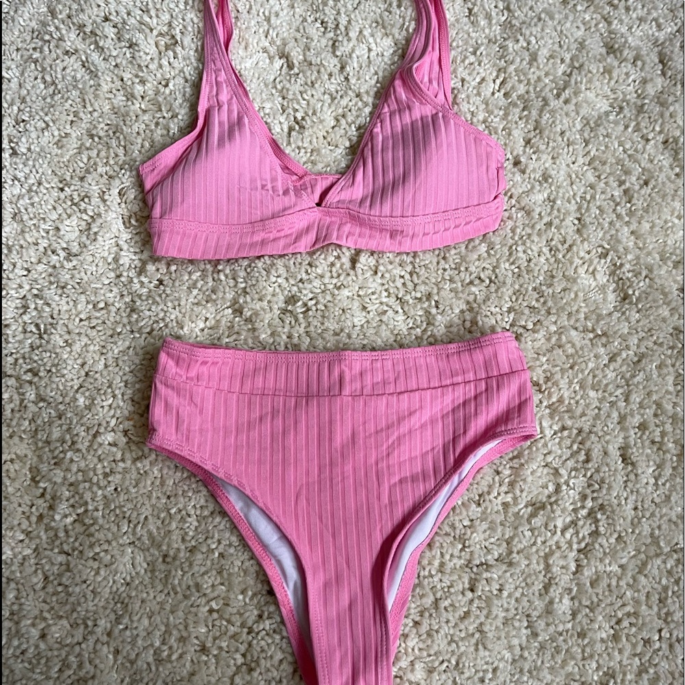 Pink Shein Bikini Set